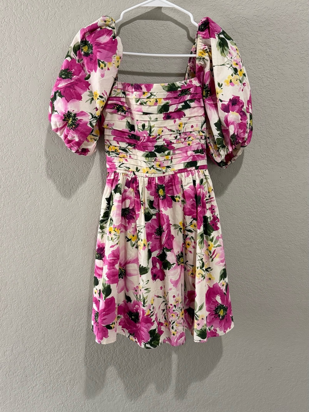 Abercrombie & Fitch Emerson Poplin Smocked Puff Sleeve Dress • Size Medium • NWT